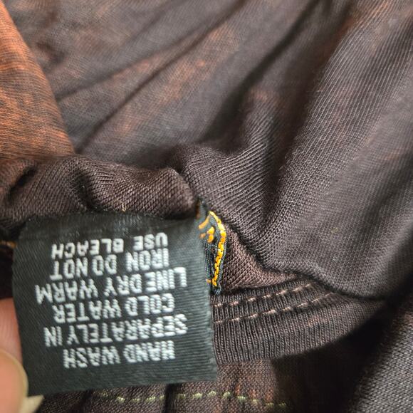 NEW Rising International Boho Handmade Tie Dye Embroidered Maxi Dress XL Nepal - Picture 10 of 12